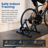 Indoor Bicycle Trainer &ndash; Magnetic Stationary Bike Stand for Home Fitness Workouts
