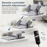 Electric Adjustable Bed Backrest &ndash; Power Lift Support with Remote for Sitting & Comfort - Low Angle