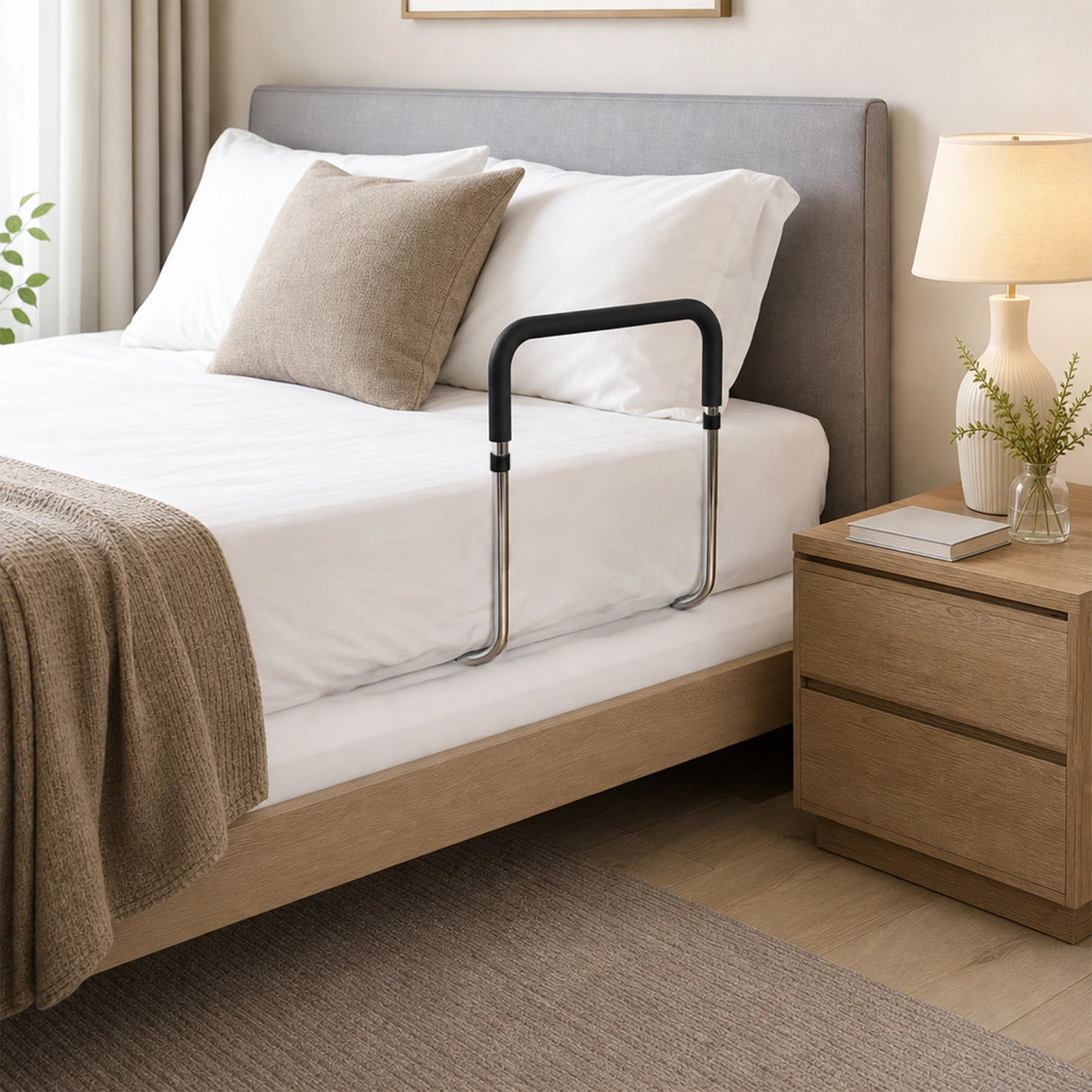 Bed Assist Adjustable Hand Rail &ndash; Sturdy Support Aid with 125kg Capacity for Seniors