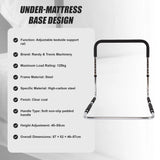Bed Assist Adjustable Hand Rail &ndash; Sturdy Support Aid with 125kg Capacity for Seniors - Top-Down View