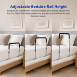 Bed Assist Adjustable Hand Rail &ndash; Sturdy Support Aid with 125kg Capacity for Seniors - Close-Up Angle