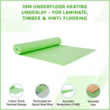 10m Underfloor Heating Underlay &ndash; For Laminate, Timber & Vinyl Flooring