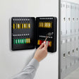 Key Cabinet Lock Box &ndash; 72 Key Capacity Wall Mount Secure Storage Organizer
