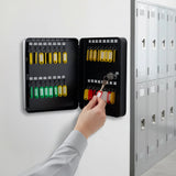 Key Cabinet Lock Box &ndash; 72 Key Capacity Wall Mount Secure Storage Organizer