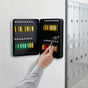 Key Cabinet Lock Box &ndash; 72 Key Capacity Wall Mount Secure Storage Organizer