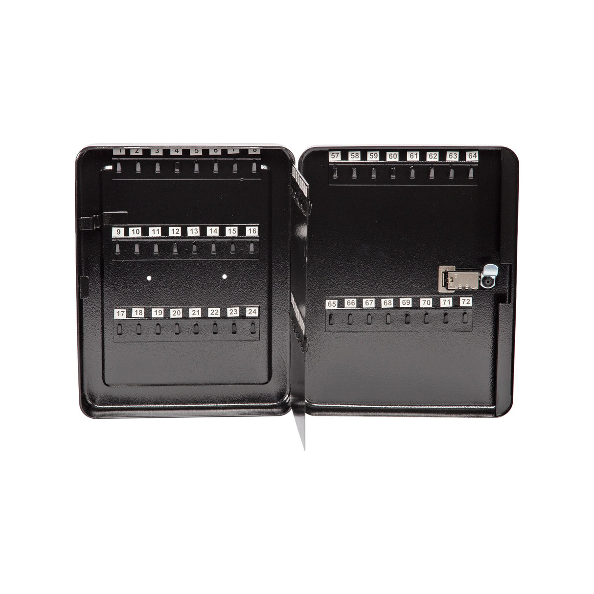 Key Cabinet Lock Box &ndash; 72 Key Capacity Wall Mount Secure Storage Organizer