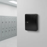 Key Cabinet Lock Box &ndash; 72 Key Capacity Wall Mount Secure Storage Organizer - Close-Up Angle