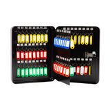 Key Cabinet Lock Box &ndash; 72 Key Capacity Wall Mount Secure Storage Organizer