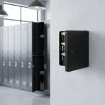 48-Key Cabinet Key Safe with Combination Lock & Keys &ndash; Wall Mounted Storage