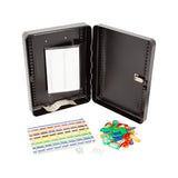 48-Key Cabinet Key Safe with Combination Lock & Keys &ndash; Wall Mounted Storage - 45-Degree Angle