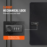 48-Key Cabinet Key Safe with Combination Lock & Keys &ndash; Wall Mounted Storage