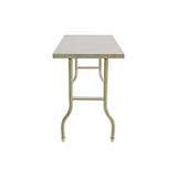 Stainless Steel Kitchen Bench Folding Commercial Prep Work Table 122x61cm - 45-Degree Angle