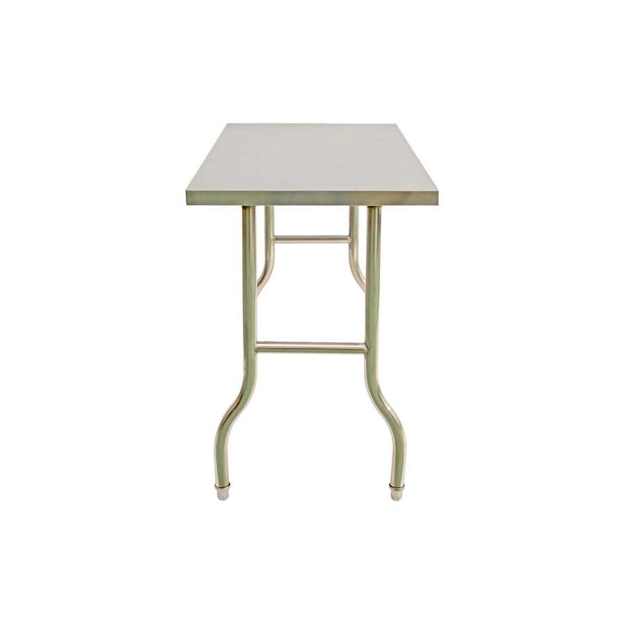 Stainless Steel Kitchen Bench Folding Commercial Prep Work Table 122x61cm