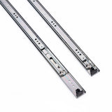 80cm Drawer Runners Pair &ndash; Heavy Duty 100kg Locking Slide Rails - Side View