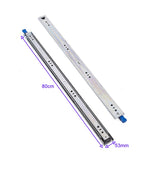 80cm Drawer Runners Pair &ndash; Heavy Duty 100kg Locking Slide Rails