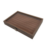 Wooden Jewellery Storage Box &ndash; Organiser Case for Rings, Earrings & Accessories