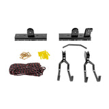 Heavy Duty Bike Hoist Pulley Lift &ndash; Garage Ceiling Bicycle Storage Rack w/ Lock - Extra Image