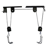 Heavy Duty Bike Hoist Pulley Lift &ndash; Garage Ceiling Bicycle Storage Rack w/ Lock