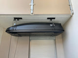 Heavy Duty Bike Hoist Pulley Lift &ndash; Garage Ceiling Bicycle Storage Rack w/ Lock