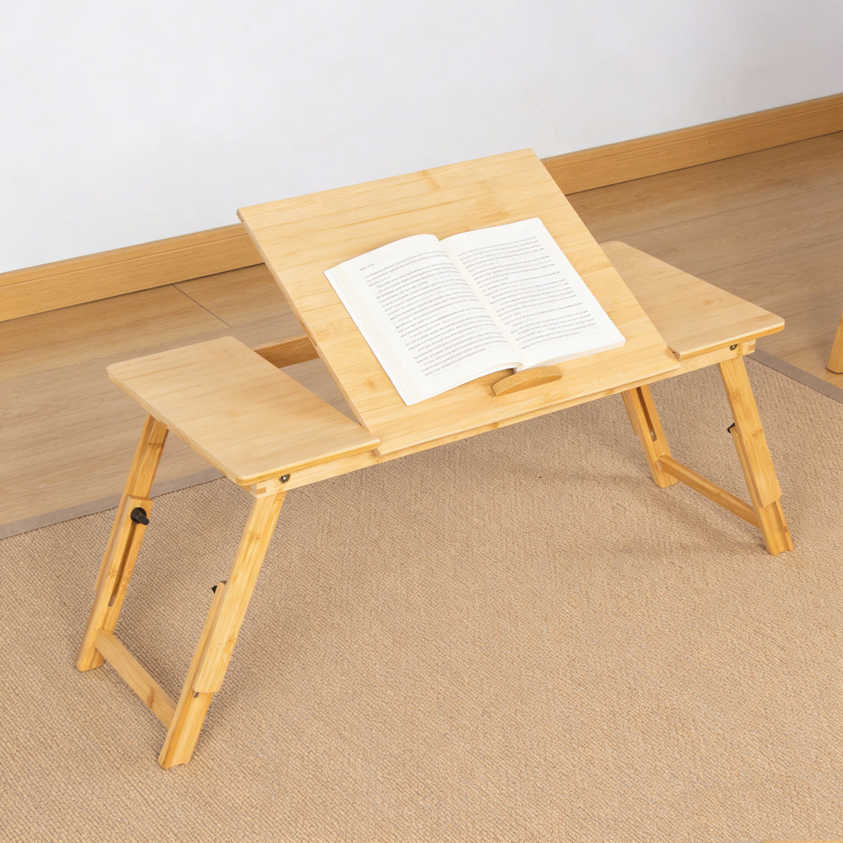 Folding Laptop Bed Table &ndash; Portable Rectangular Desk for Bedroom & Home Workstation