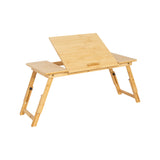 Folding Laptop Bed Table &ndash; Portable Rectangular Desk for Bedroom & Home Workstation - Top-Down View