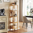 5 Tier Bookshelf Storage Bookcase Shelving Unit for Home Office