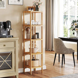 5 Tier Bookshelf Storage Bookcase Shelving Unit for Home Office