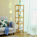 5 Tier Bookshelf Storage Bookcase Shelving Unit for Home Office