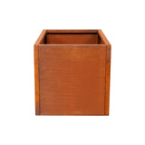 Corten Steel Planter Box 62x40x39cm Outdoor Garden Raised Bed Rust Finish