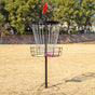Disc Golf Basket 24 Chain Portable Target with 6 Discs Set