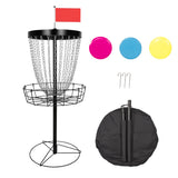 Disc Golf Basket 24 Chain Portable Target with 6 Discs Set - Extra Image