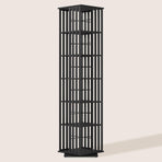 360 Rotating Bookshelf Bamboo Storage Display Rack Shelving in Black