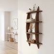Wall Mounted Solid Wood Shelf Display Stand for Home & Office