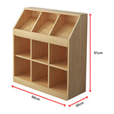 Slanted Top Bookcase Bookshelf Classroom Storage Cabinet