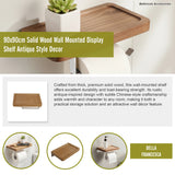 Toilet Paper Holder with Shelf Wall Mounted Bathroom Storage