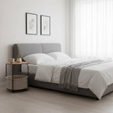 Modern Bedside Table Nightstand Storage for Bedroom or Living Room - Front View