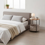 Modern Bedside Table Nightstand Storage for Bedroom or Living Room - Side View