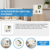 Pet Paw Print Kit DIY Photo Frame for Dogs & Cats Keepsake - Low Angle