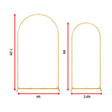 Arch Backdrop Stand with White & Yellow Cover Set for Weddings Events