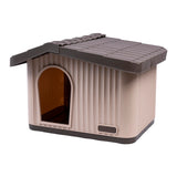 Plastic Dog House Kennel Shelter for Indoor & Outdoor Pets Weatherproof