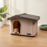 Plastic Dog House Kennel Shelter for Indoor & Outdoor Pets Weatherproof