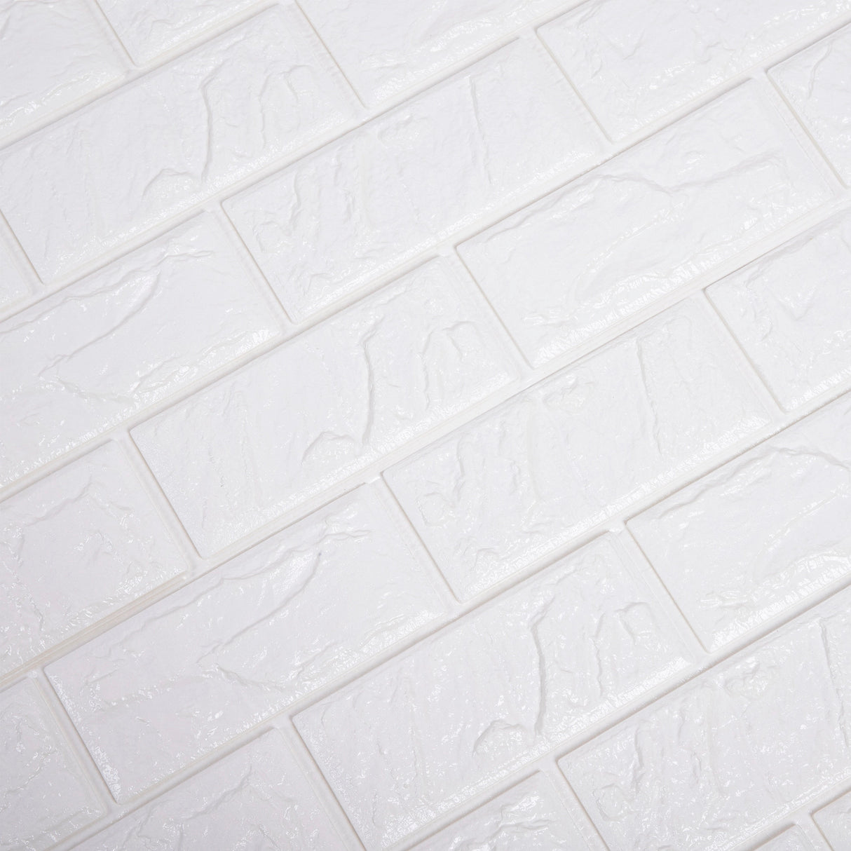 3D Brick Wall Tile Stickers 60x30cm &ndash; 50 Pack Peel & Stick Wallpaper