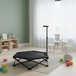 Foldable Fitness Trampoline with Handle Compact Folding Rebounder