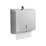 304 Stainless Steel Wall Mounted Paper Towel Dispenser Holder - Rear View