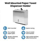 304 Stainless Steel Wall Mounted Paper Towel Dispenser Holder