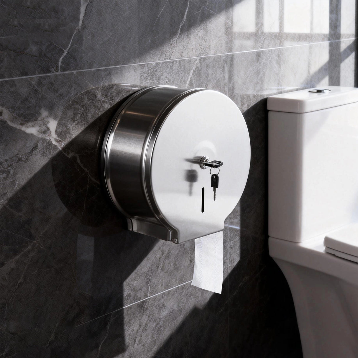 304 Stainless Steel Toilet Paper Dispenser Roll Tissue Holder