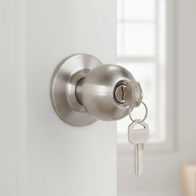 Round Door Lock Knob Set for Internal and Entry Doors