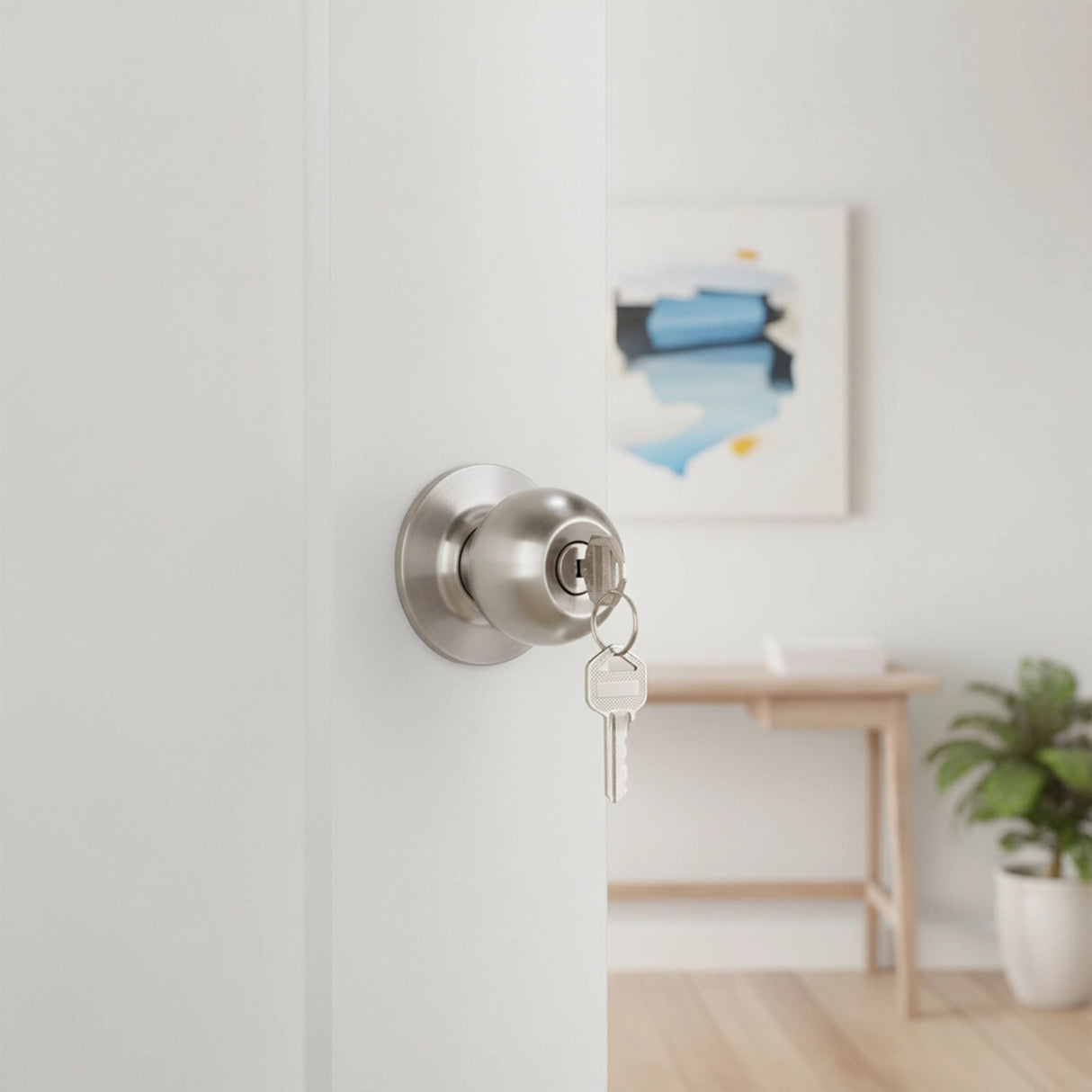 Round Door Lock Knob Set for Internal and Entry Doors