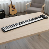 88 Key Portable Foldable Silicone Electronic Keyboard Piano Music - Front View