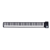 88 Key Portable Foldable Silicone Electronic Keyboard Piano Music - 45-Degree Angle